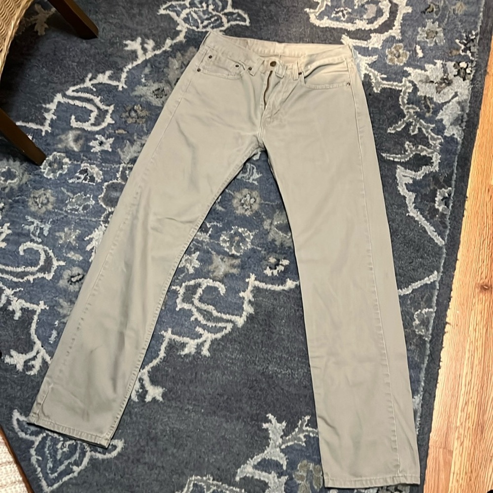 Levi’s 505s in Tan 31x34. Barely worn
